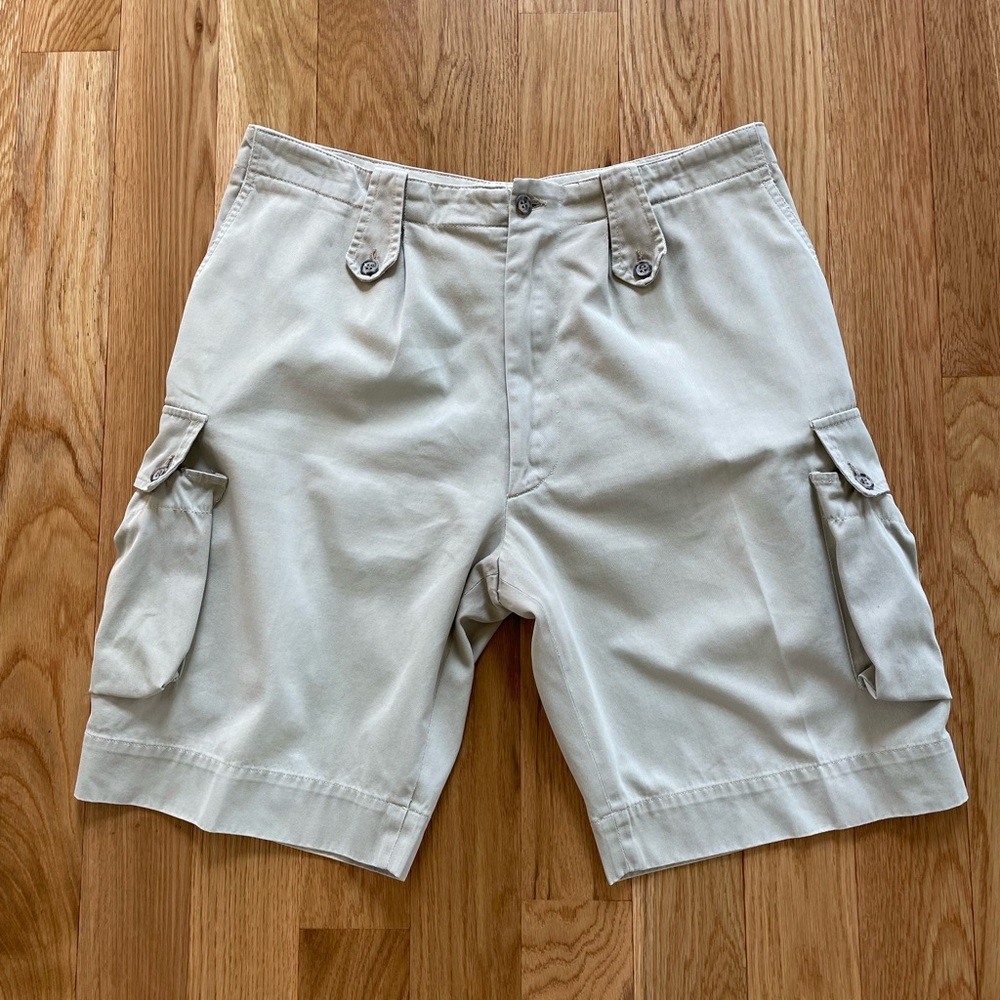 Dolce & Gabbana Beige Khaki Cargo Shorts MSRP $695 Size 46 US 34